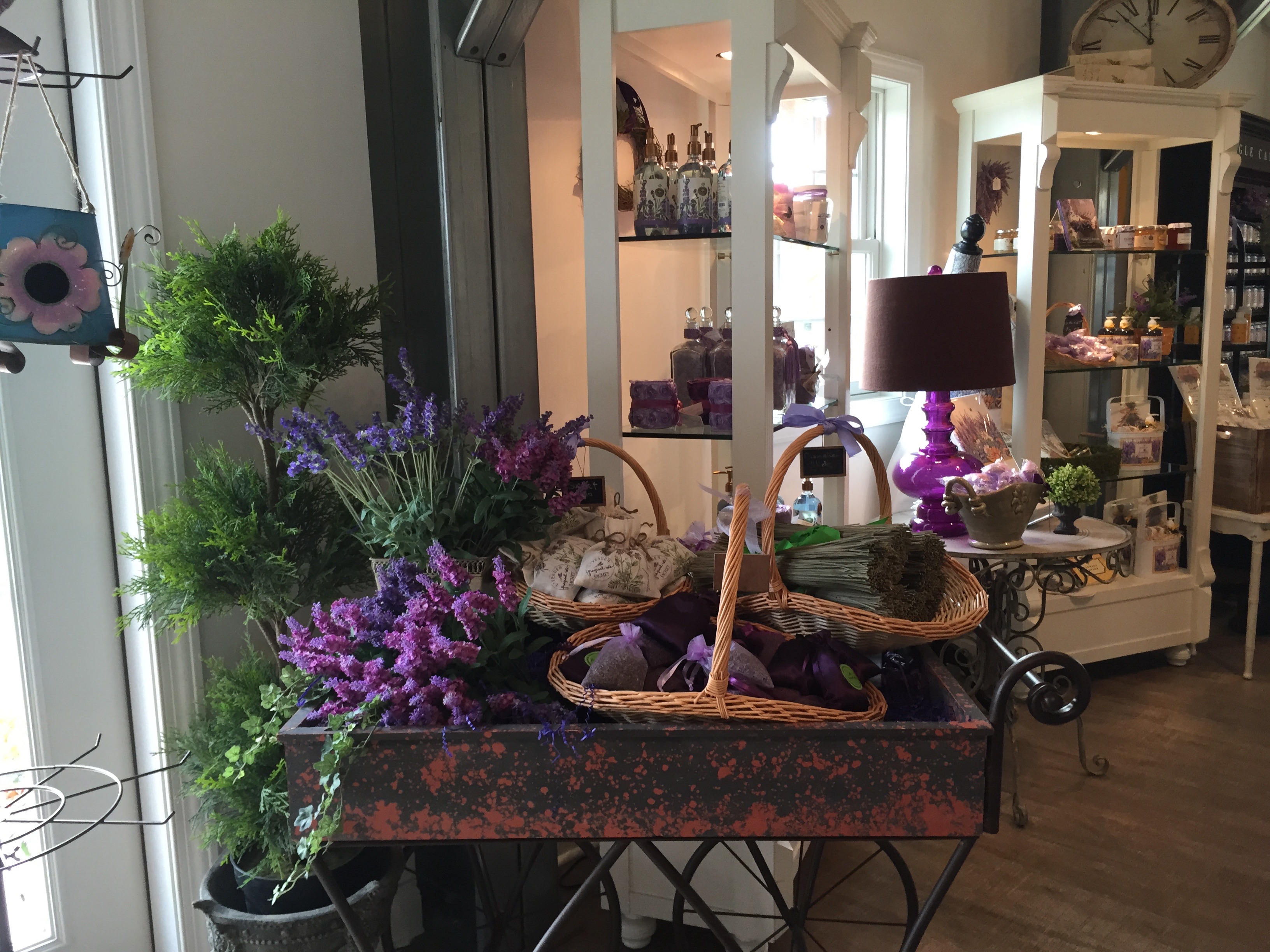 The interior of the shop at Fragrant Isle Lavender Farm. Photo by Sean Barron.
