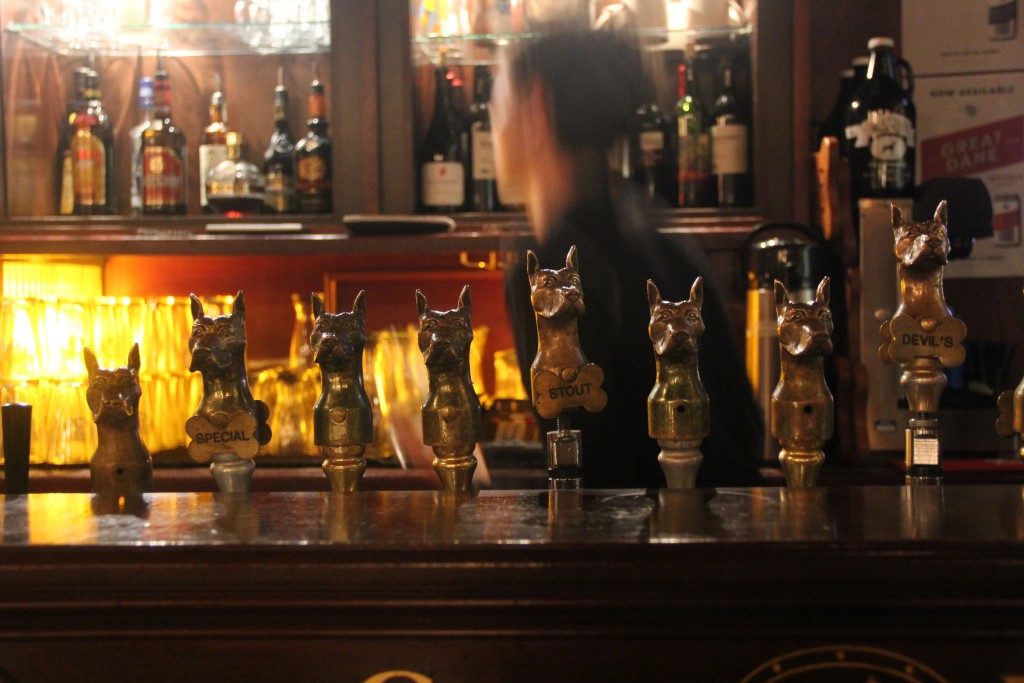 Beers on tap at one of the Great Dane's retail locations. Photo by Becca Radix